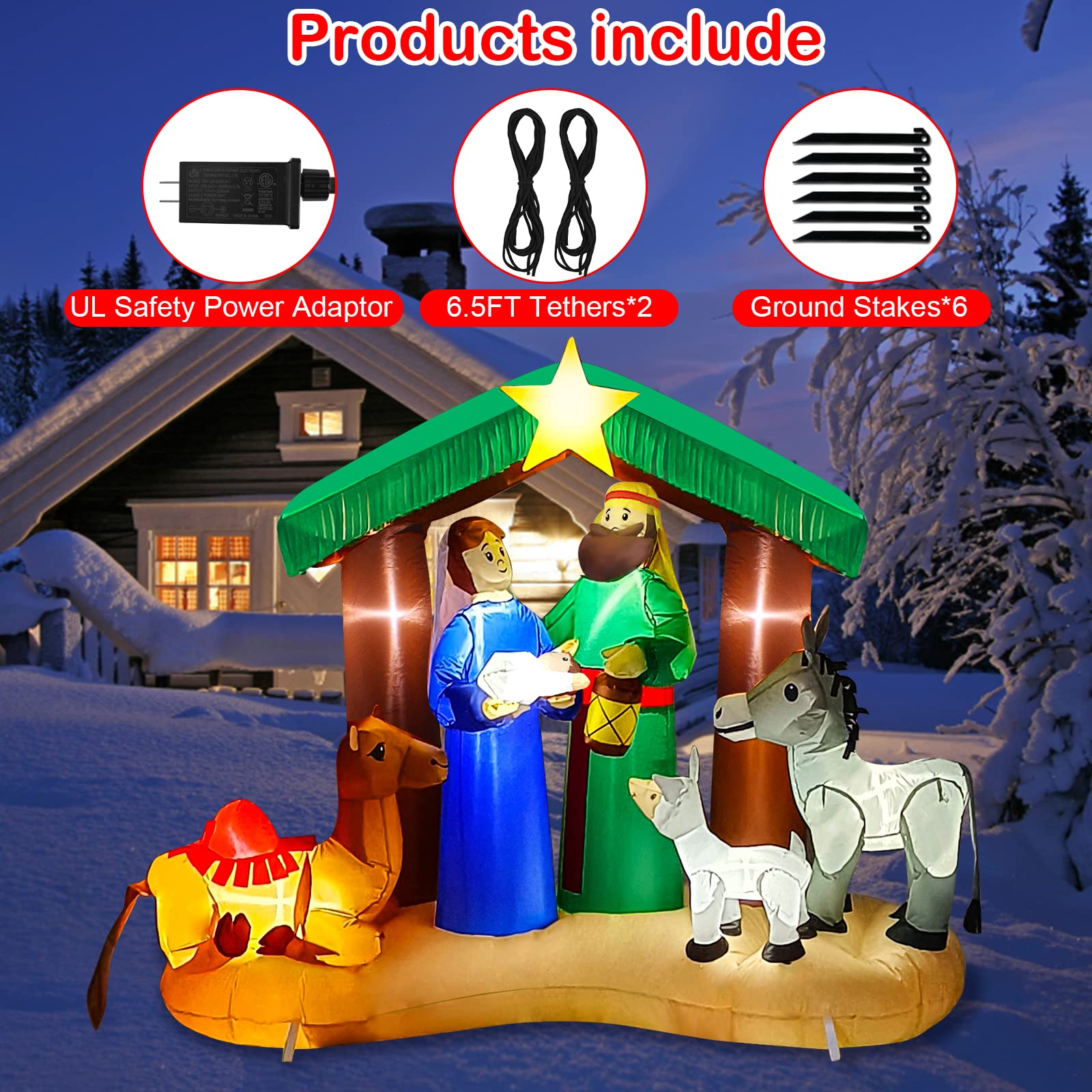 An application scenario or product detail of inflatable nativity scene - Image 15