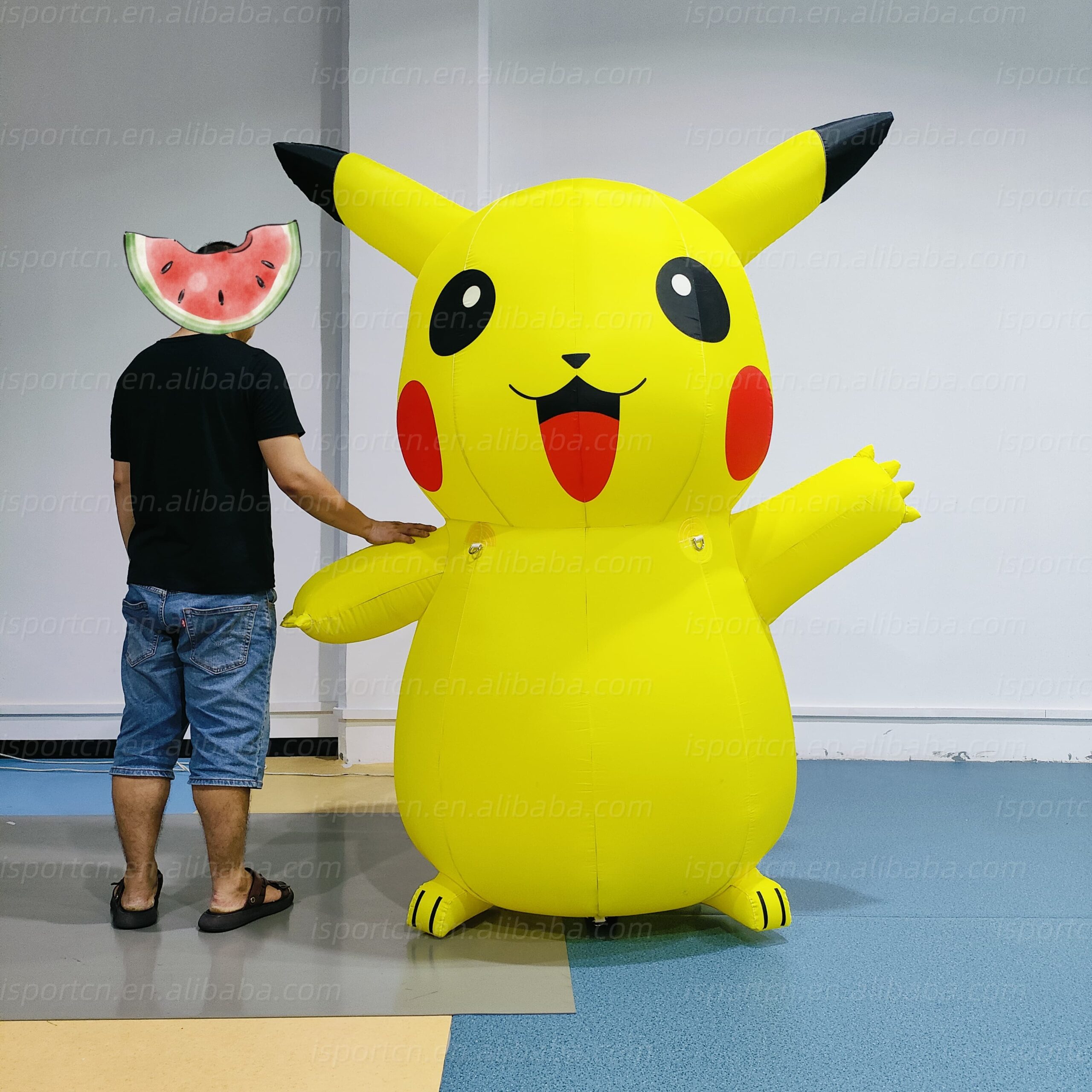 An application scenario or product detail of inflatable pikachu costume - Image 9
