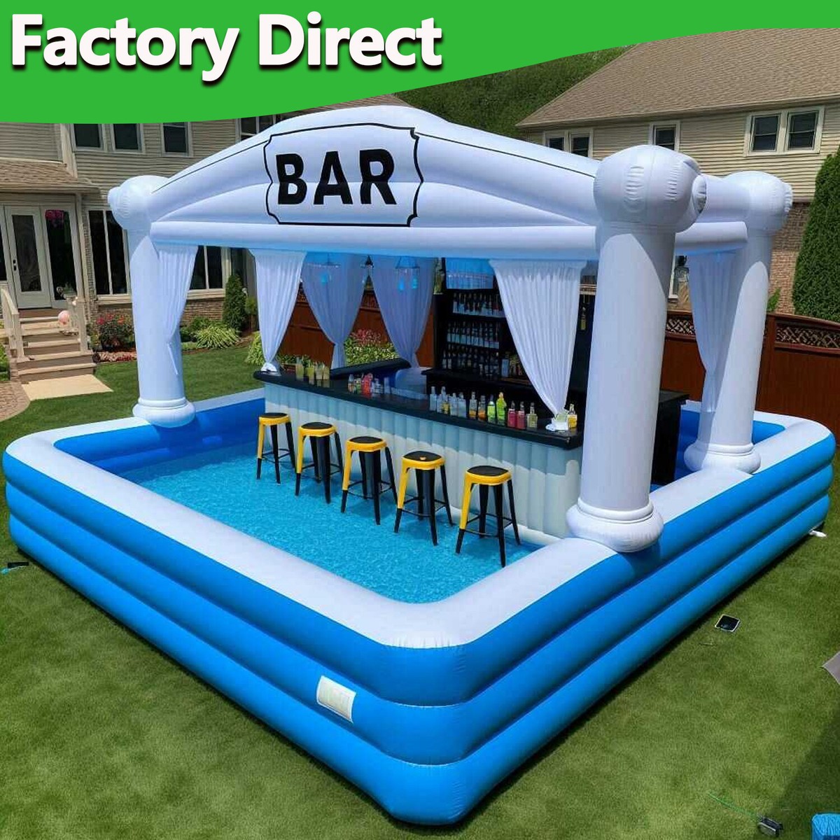 An application scenario or product detail of inflatable pool bar for adults - Image 2