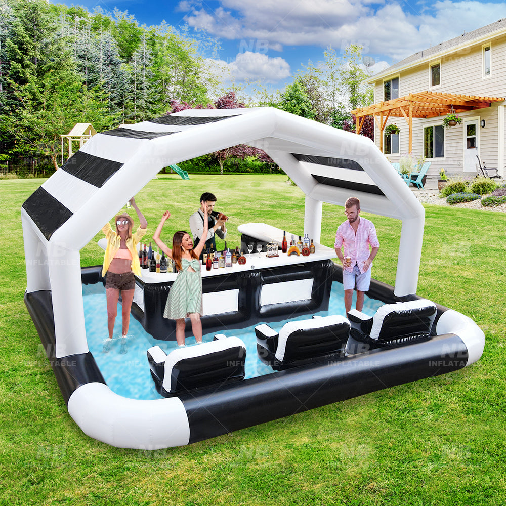 An application scenario or product detail of inflatable pool bar for adults - Image 8