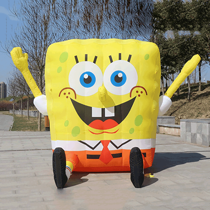 An application scenario or product detail of inflatable spongebob costume - Image 10