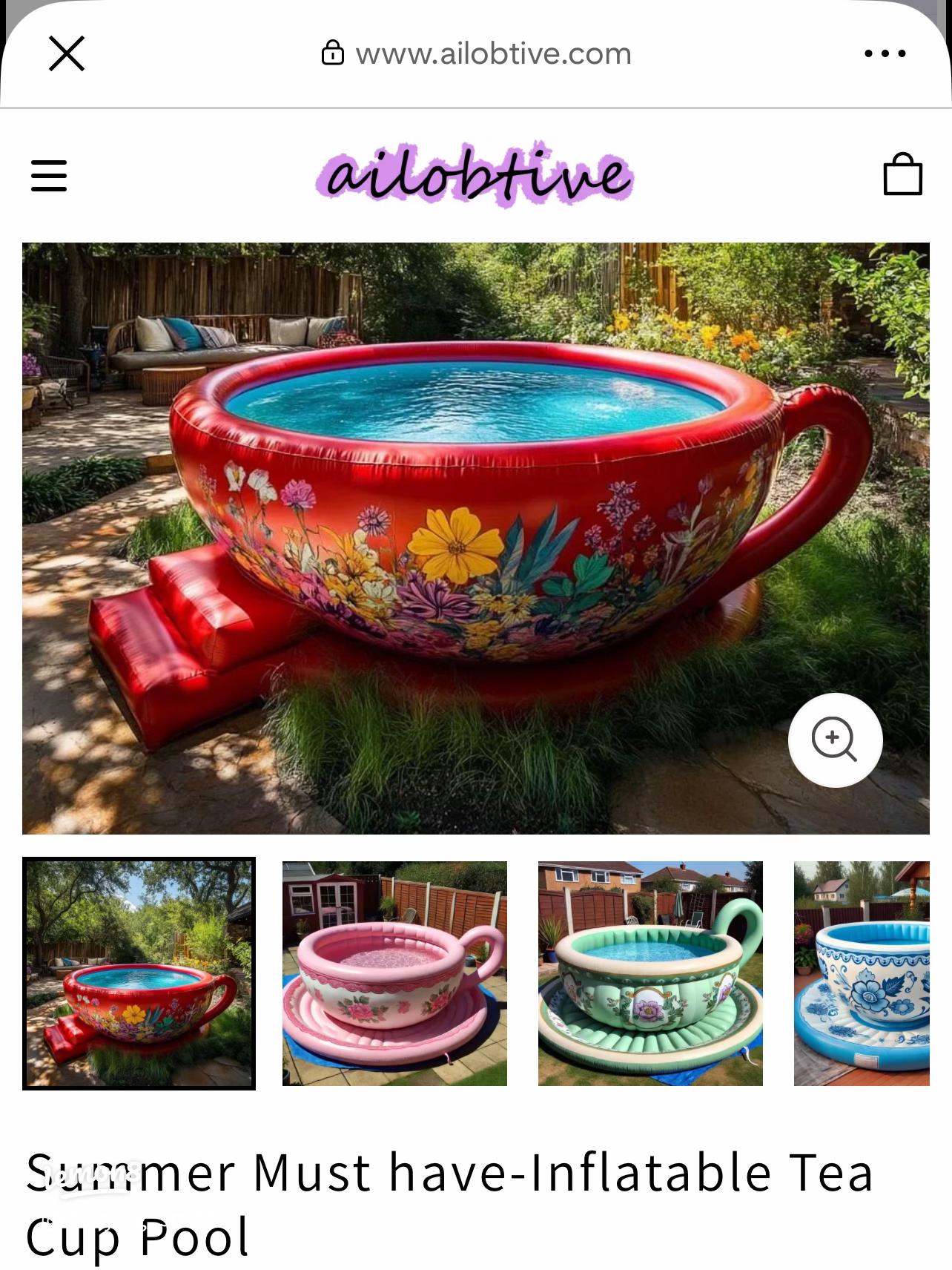 An application scenario or product detail of inflatable teacup pool - Image 4