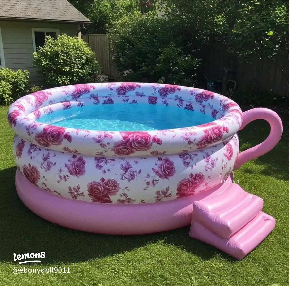 An application scenario or product detail of inflatable teacup pool - Image 7