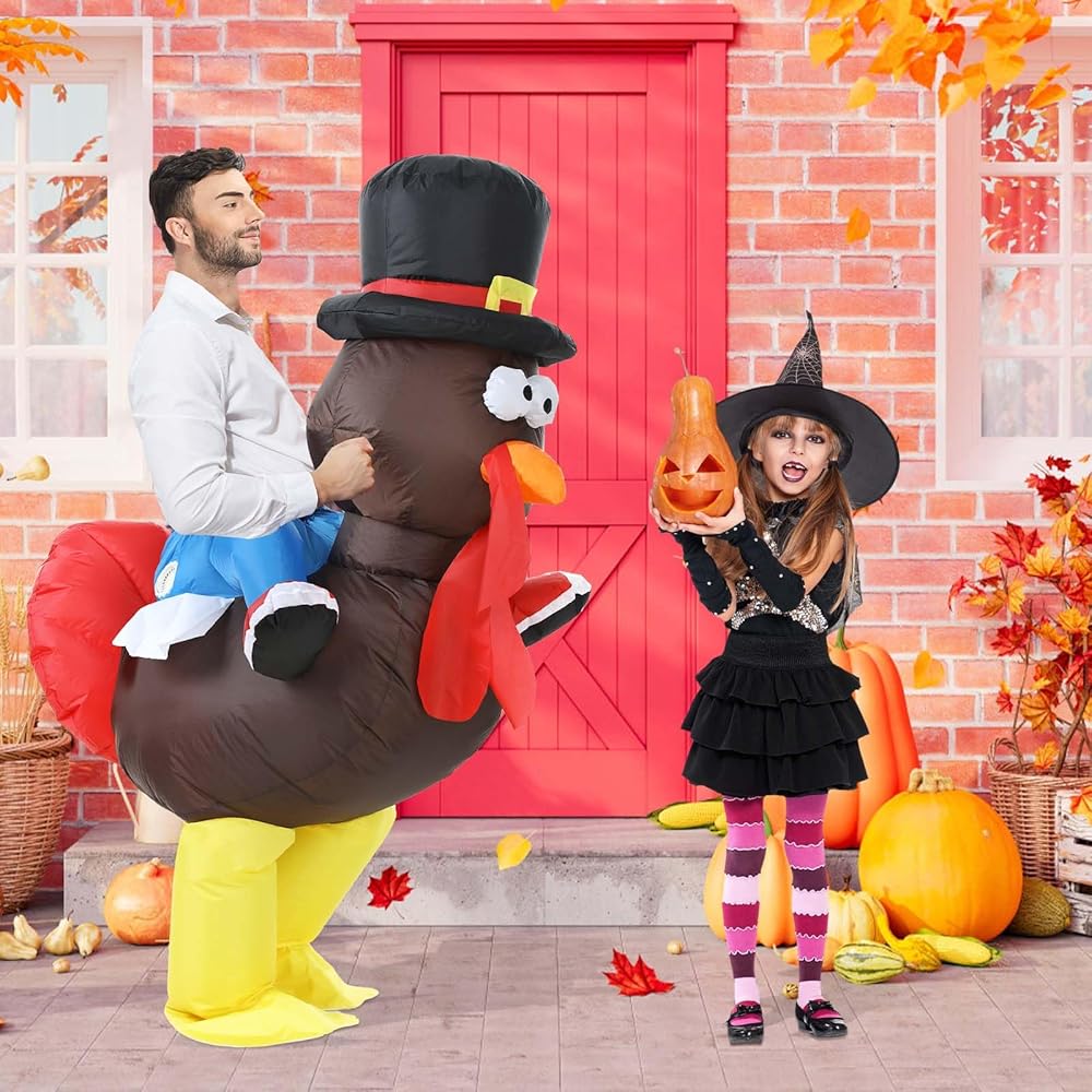 An application scenario or product detail of inflatable turkey costume - Image 15