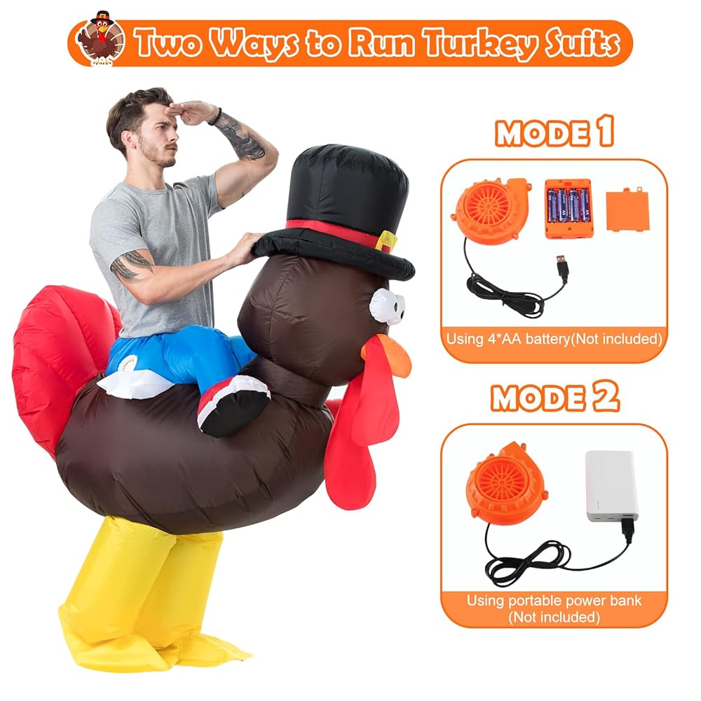 An application scenario or product detail of inflatable turkey costume - Image 19
