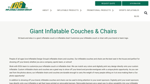 Inflatable Design Group - Customizable Giant Inflatable Couches & Chairs