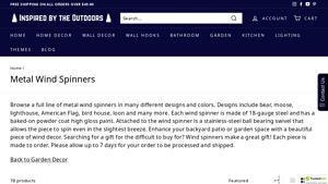 Inspired by the Outdoors - Metal Garden Wind Spinners