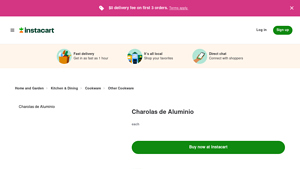 Instacart - Charolas de Aluminio