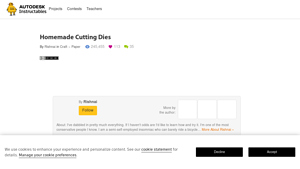 Instructables - Homemade Cutting Dies