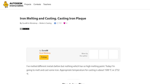 Instructables - Iron Melting Project