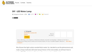 Instructables - DIY RGB Water Lamp