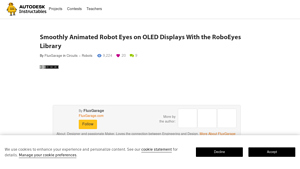 Instructables - RoboEyes Library for Arduino