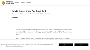 Instructables - Shock Cord 30' Feet