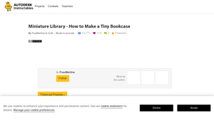 Instructables - Miniature Library Project