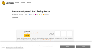 Instructables - Footswitch Operated Sandblasting System