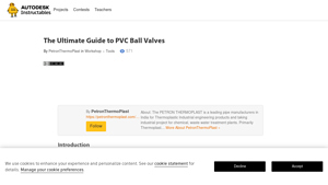 Instructables - PVC Ball Valves