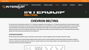 Interquip - Chevron Conveyor Belting
