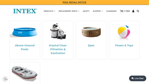 INTEX - Above Ground Pools & Filtration Systems
