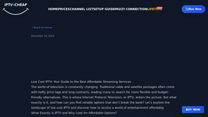 IPTV4Cheap - Affordable Streaming Solutions