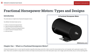 IQS Directory - Fractional Horsepower Motors