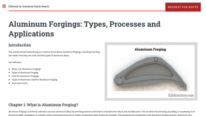 IQS Directory - Aluminum Forging Techniques