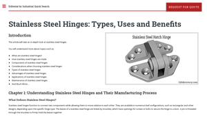 IQS Directory - Stainless Steel Hinges