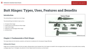 IQS Directory - Butt Hinges