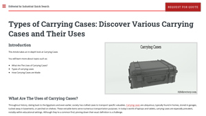 IQS Directory - Carrying Cases