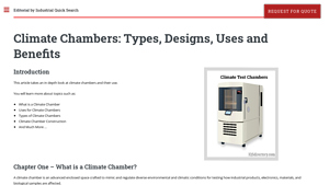IQS Directory - Climate Chambers