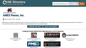 AMES Reese, Inc. - Powdered Metal Manufacturer