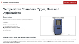 IQS Directory - Temperature Chambers