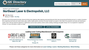 Northeast Laser & Electropolish - Laser Processing & Finishing Services