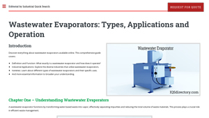 IQS Directory - Wastewater Evaporators