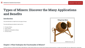IQS Directory - Types of Mixers
