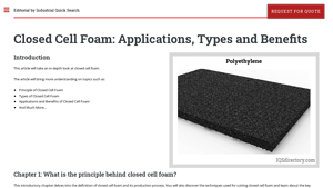IQS Directory - Closed Cell Foam Solutions