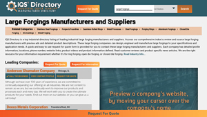IQS Directory - Large Forgings