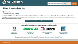 Filter Specialists Inc. - Liquid Filtration Products
