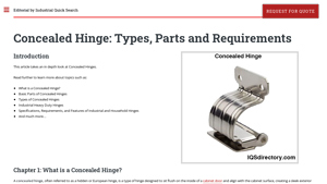 IQS Directory - Concealed Hinges