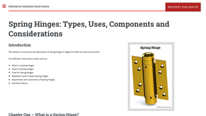 IQS Directory - Spring Hinges