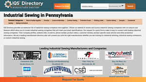 IQS Directory - Industrial Sewing Services and Custom Bags