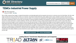 TEMCo Industrial Power Supply - Electrical Equipment and Services