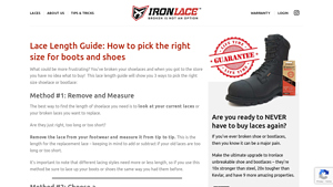 Ironlace - Unbreakable Boot Laces