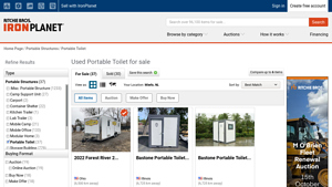 IronPlanet - Portable Toilets for Sale
