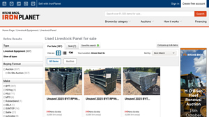 IronPlanet - Livestock Panels for Sale