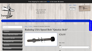 Rudedog - USA Speed Bolt Quickie Bolt