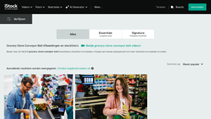 iStock - Grocery Store Conveyor Belt Images