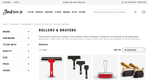 Jackson's Art - Synthetic Rollers & Brayers