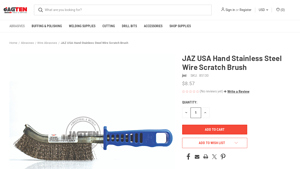 JAZ USA - Hand Stainless Steel Wire Scratch Brush