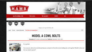 Jalopy Journal - Model A Cowl Bolts