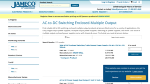 Jameco - AC-to-DC Multiple Output Power Supplies
